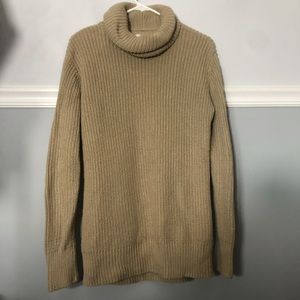 Abercrombie Camel Turtleneck Sweater / Dress Small